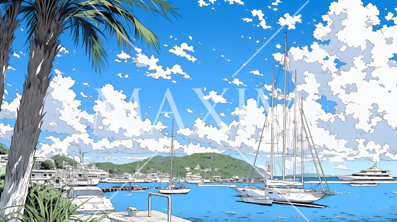 沖縄のヨットハーバー