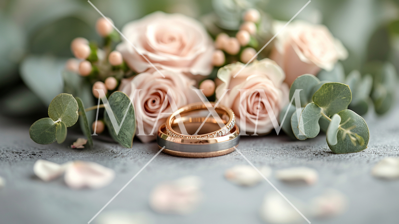 結婚式をイメージした白基調の背景画像