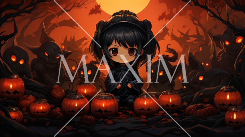 本格的なハロウィン仮装をしている子供