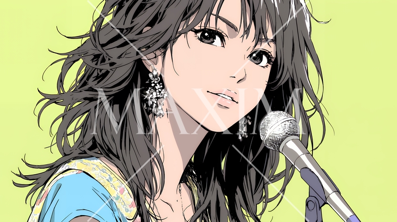 壇上のマイクから発言をしている女性