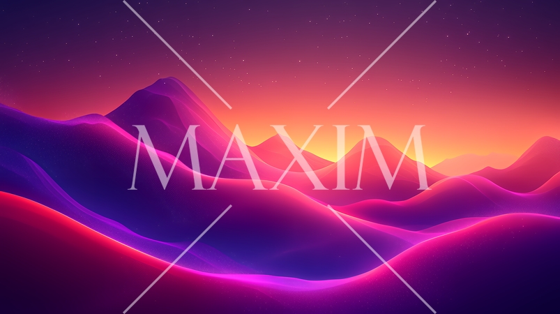 燃えるような夕焼け雲のイメージの背景