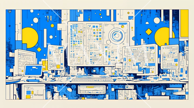 DX・AI・クラウドで進むデジタルトランスフォーメーション｜データネットワークのビジネスコンセプト