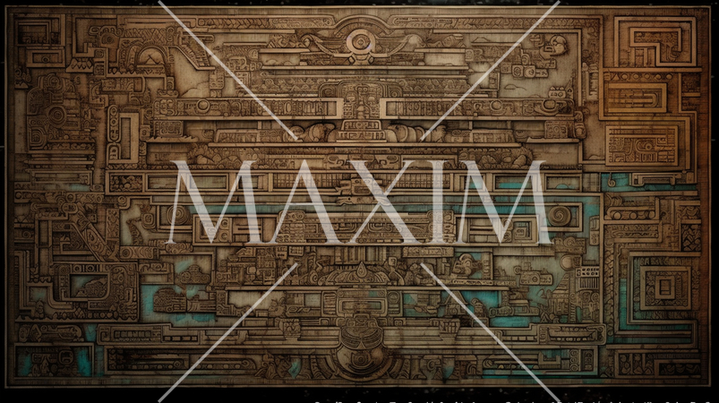 古代の壁画の背景：災害の様子を表したとされる（フェイク）