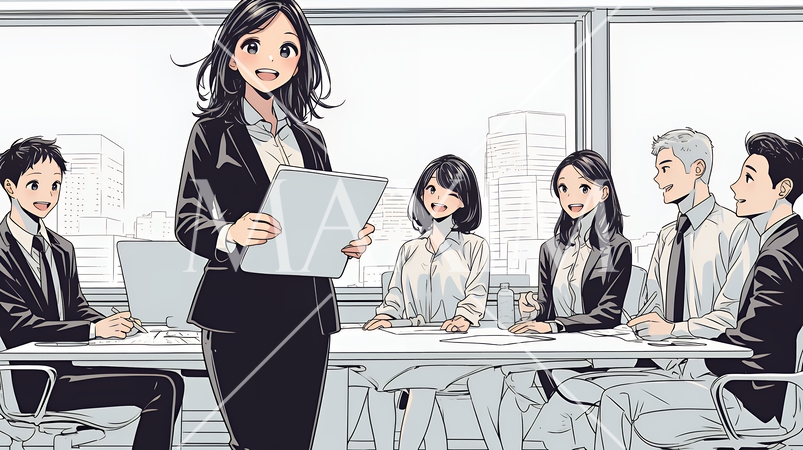 自信満々の女性リーダーが率いるプロジェクトチーム