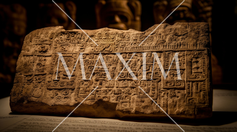 古代遺跡から出土した古文書粘土板（フェイク）