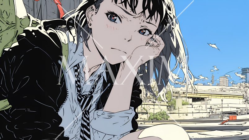 学校でイジメられ、気落ちしている女子高生