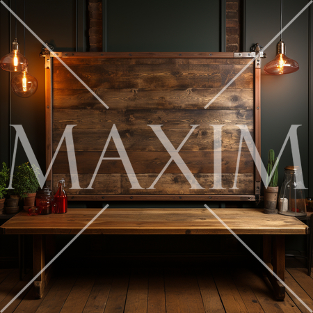 古風な木製のメッセージボード