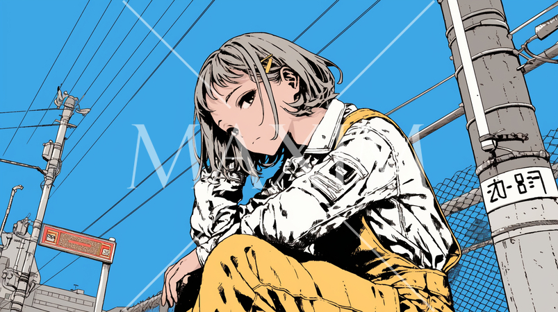 肉体労働をしている若い女性