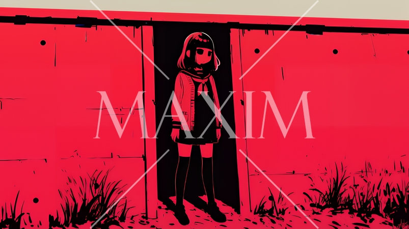 絶望：不安と絶望を感じている少女