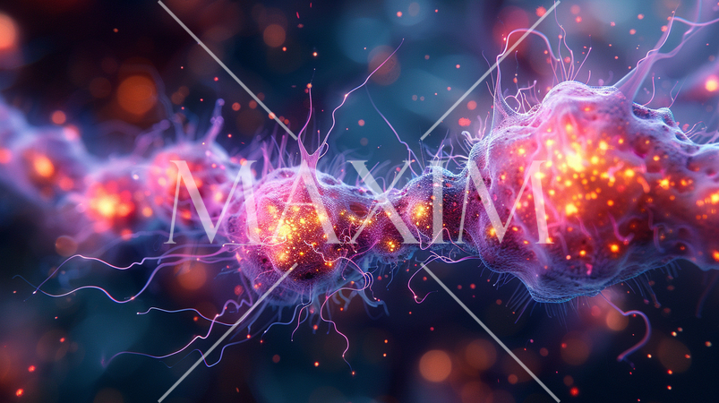 火星とかにいそうな架空の微生物の顕微鏡画像