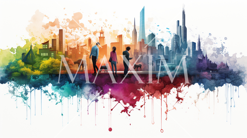 仕事の多様性：異なる業種、職種、文化間での協力。