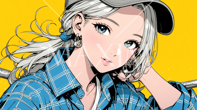 肉体労働をしている若い女性