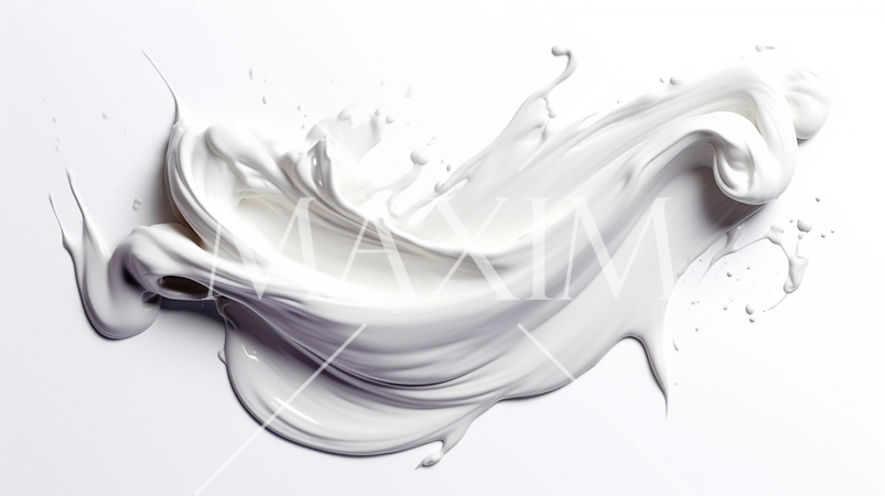 白紙に白い油絵の具を盛り付けた背景イメージ精緻CG画像