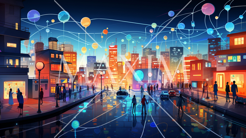 クラウドコンピューティング：クラウド上でデータ共有、複数のデバイスからアクセス。