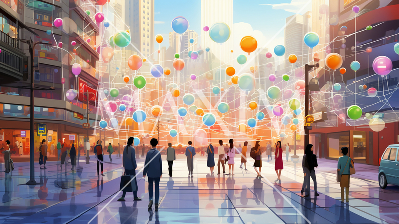 クラウドコンピューティング：クラウド上でデータ共有、複数のデバイスからアクセス。