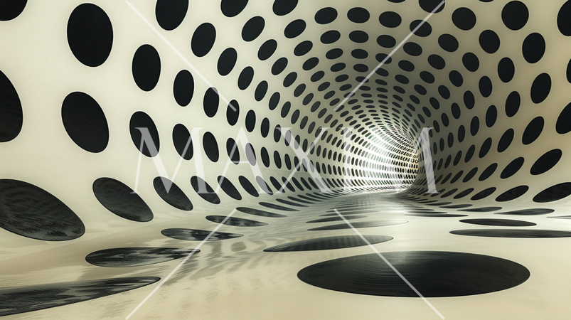 ドットパターン： 小さな円形や四角形のドットで、ポップでモダンな雰囲気を演出する