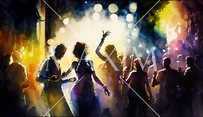 クラブとかディスコで踊りに興じている若者たち