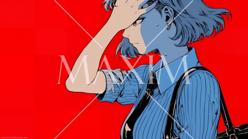 苦悩しているビジネスパーソン