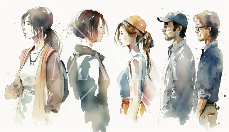 街ですれ違う人たち