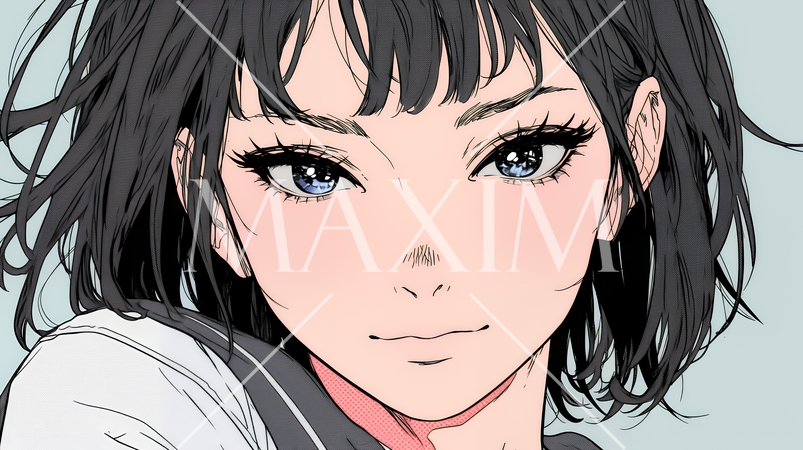 苦笑いをしている女性（気まずさ、困惑、自嘲、内なる葛藤を抱えて）