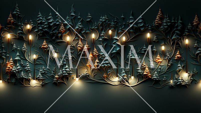 クリスマスツリーの連続パターン