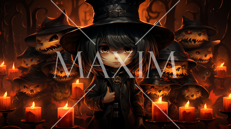 本格的なハロウィン仮装をしている子供