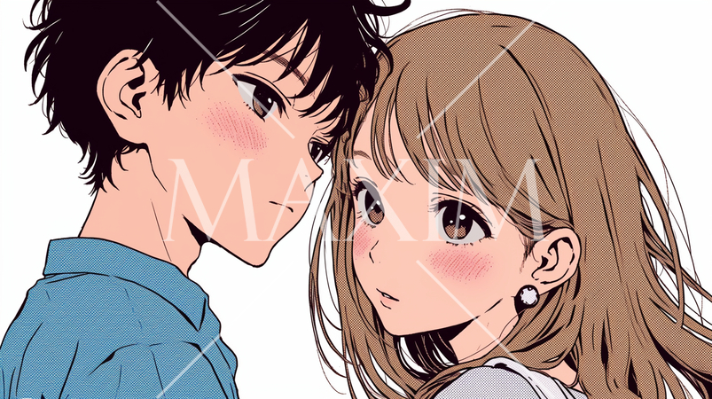 青春まっただ中の初々しいカップル、新婚夫婦