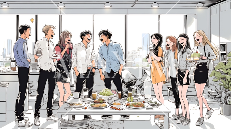 仕事が成功して喜びいっぱいのビジネスパーソン