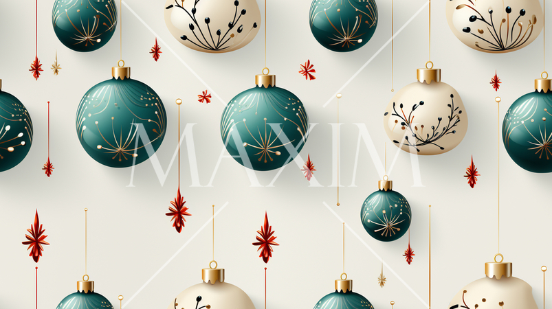 クリスマスオーナメントの連続パターン