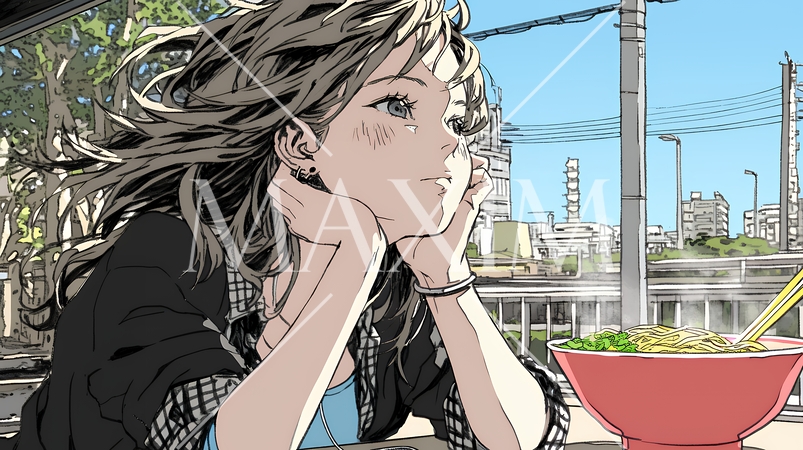 心配事があって食が進まない女性