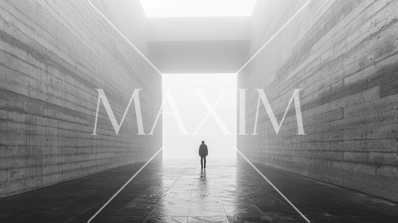 「永遠：eternity」をテーマにしたミニマリズムなイメージ