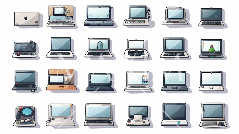 各種パソコン（PC)のアイコンのリファレンスシート