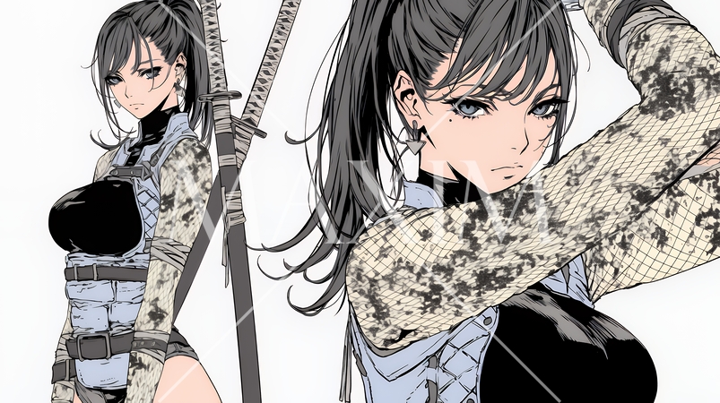 セクシーな女忍者（くノ一）