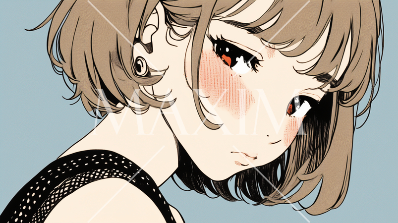 誰も理解してくれないとふてくされている女の子