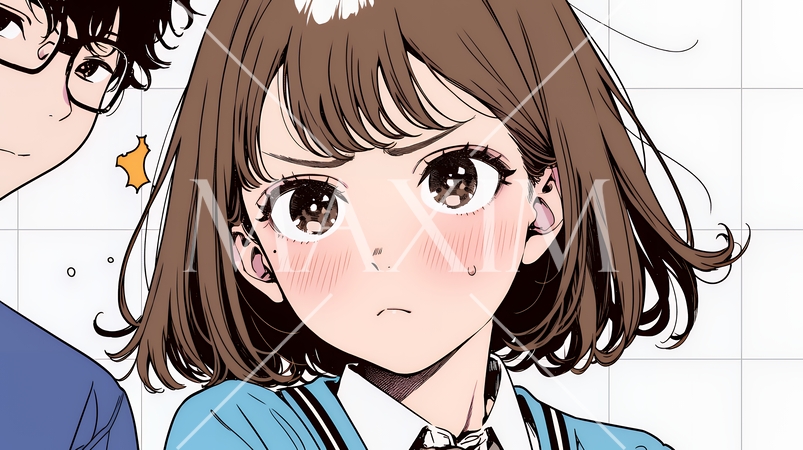 「はぁ？」と呆れた表情をしている女子高生