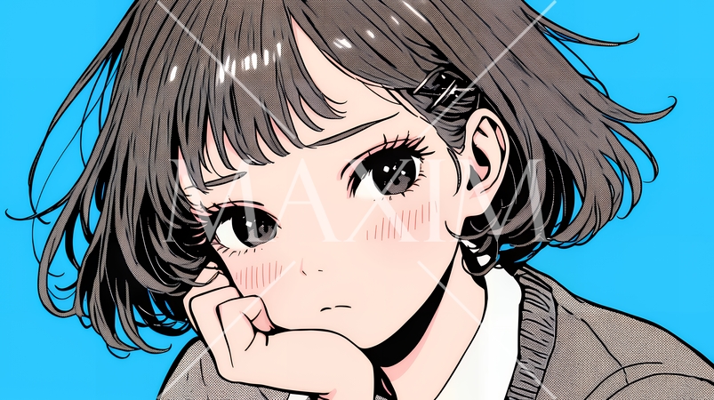 「はぁ？」と呆れた表情をしている女子高生