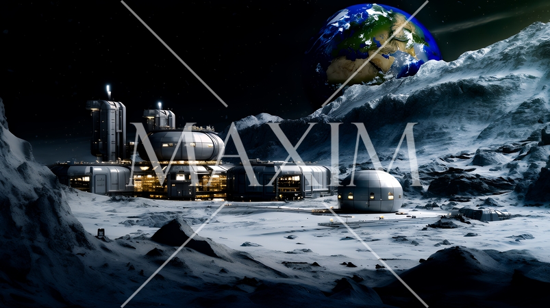 月面基地：精緻CG