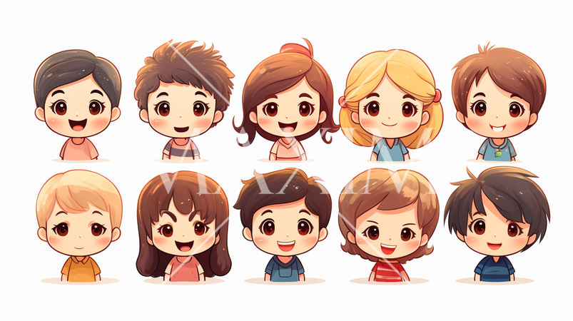 ニコニコ顔で一緒に遊んでいる子供たち