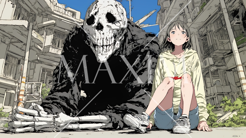 空想上の異界の友達といつも一緒にいる少女