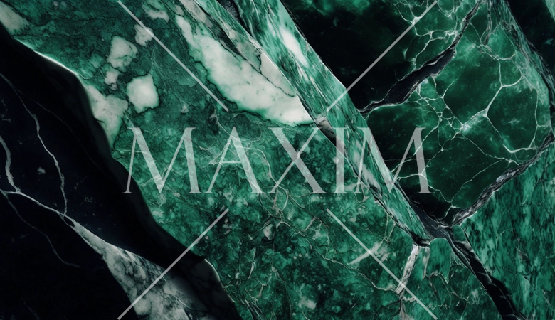 緑の大理石様の精緻CG背景画像