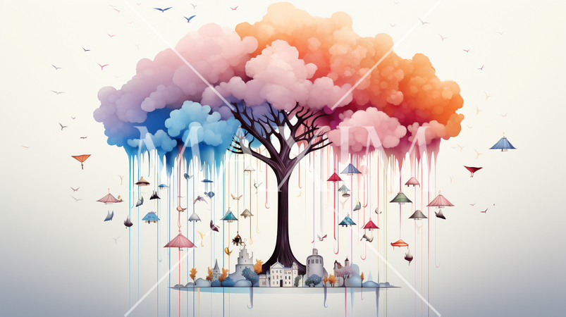 SDGsの水彩画イメージ