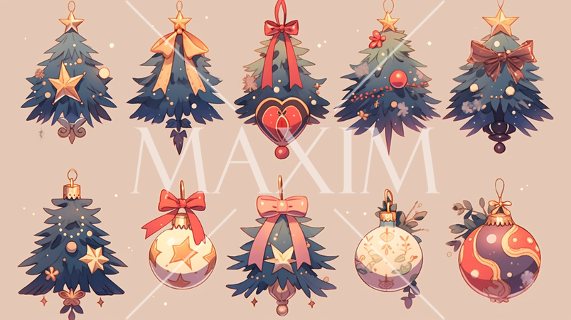 クリスマスツリーのオーナメントのプリファレンスシート