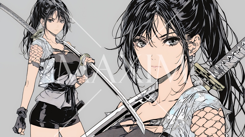 セクシーな女忍者（くノ一）