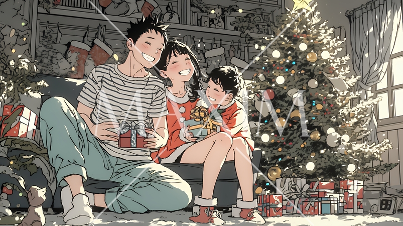 仲良し親子の楽しいクリスマス