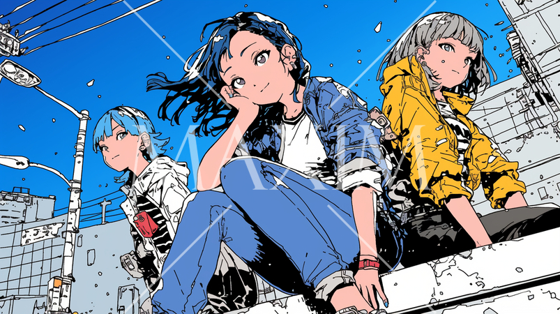 トー横女子：地べたに座り込んでたむろしている若い女の子たち