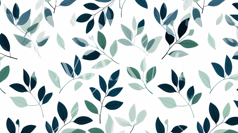 リーフパターン背景：モダンで洗練された雰囲気の抽象的なリーフのパターンの背景。