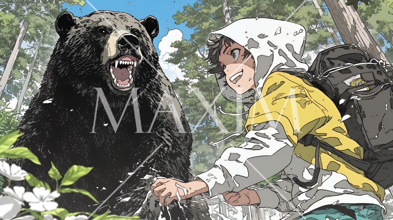 熊に遭遇してしまった人