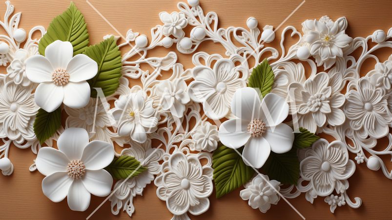 白いレース織り布の背景画像