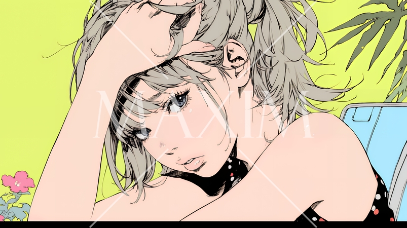 額に手を当てて「困ったな」ポーズをしている若い女性