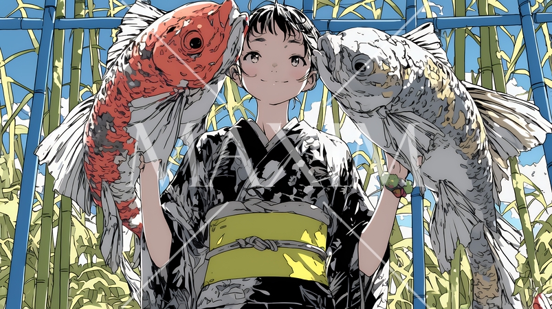 人と怪異が共存する世界｜対立と調和・多様性を象徴するファンタジーコンセプトイメージ